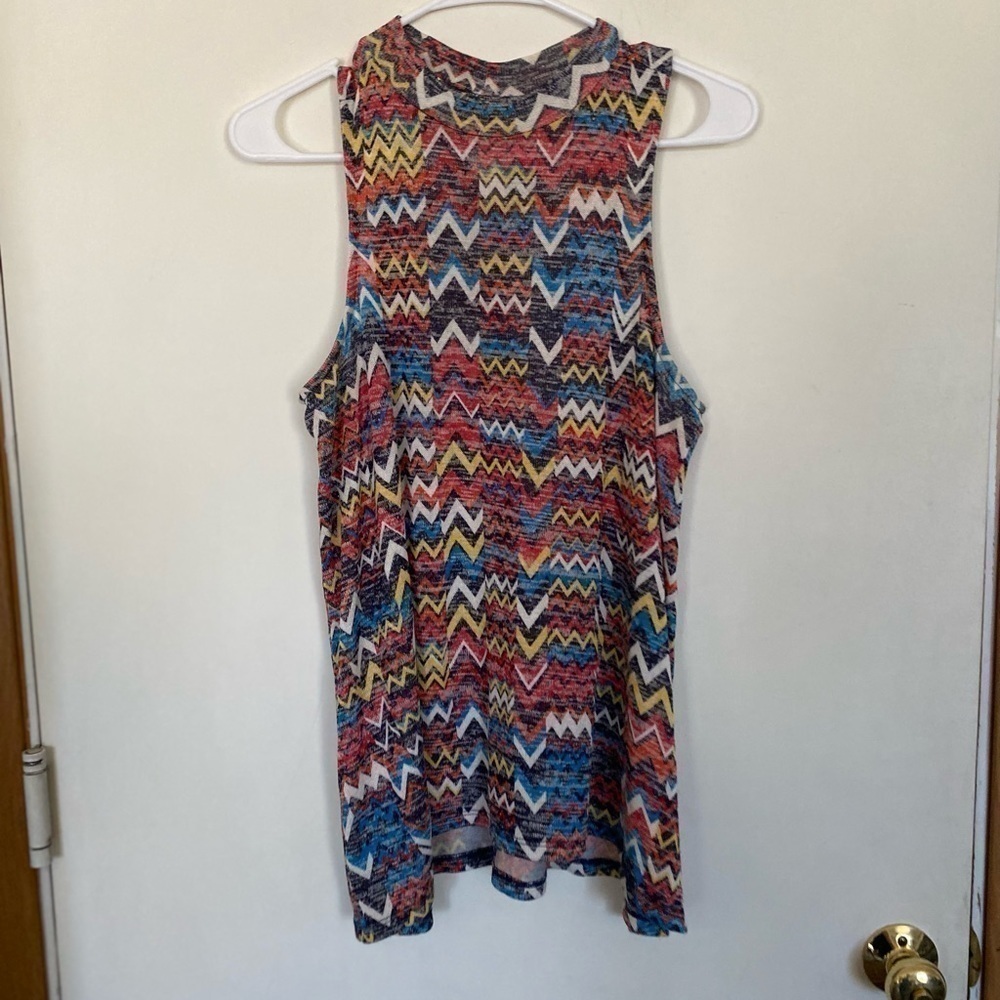 Large cute Aztec, print tank top